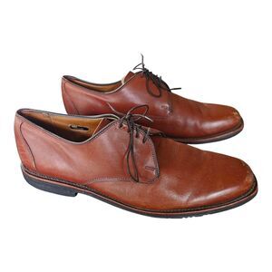 Allen Edmonds Joplin Men's 10.5D Brown Oxford Leather Dress Shoes Lace Up Career